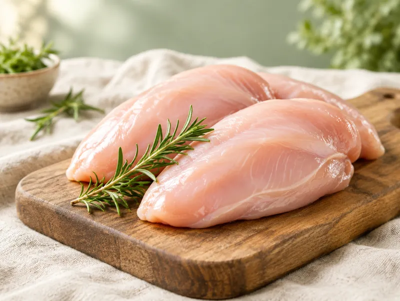 Raw chicken breast